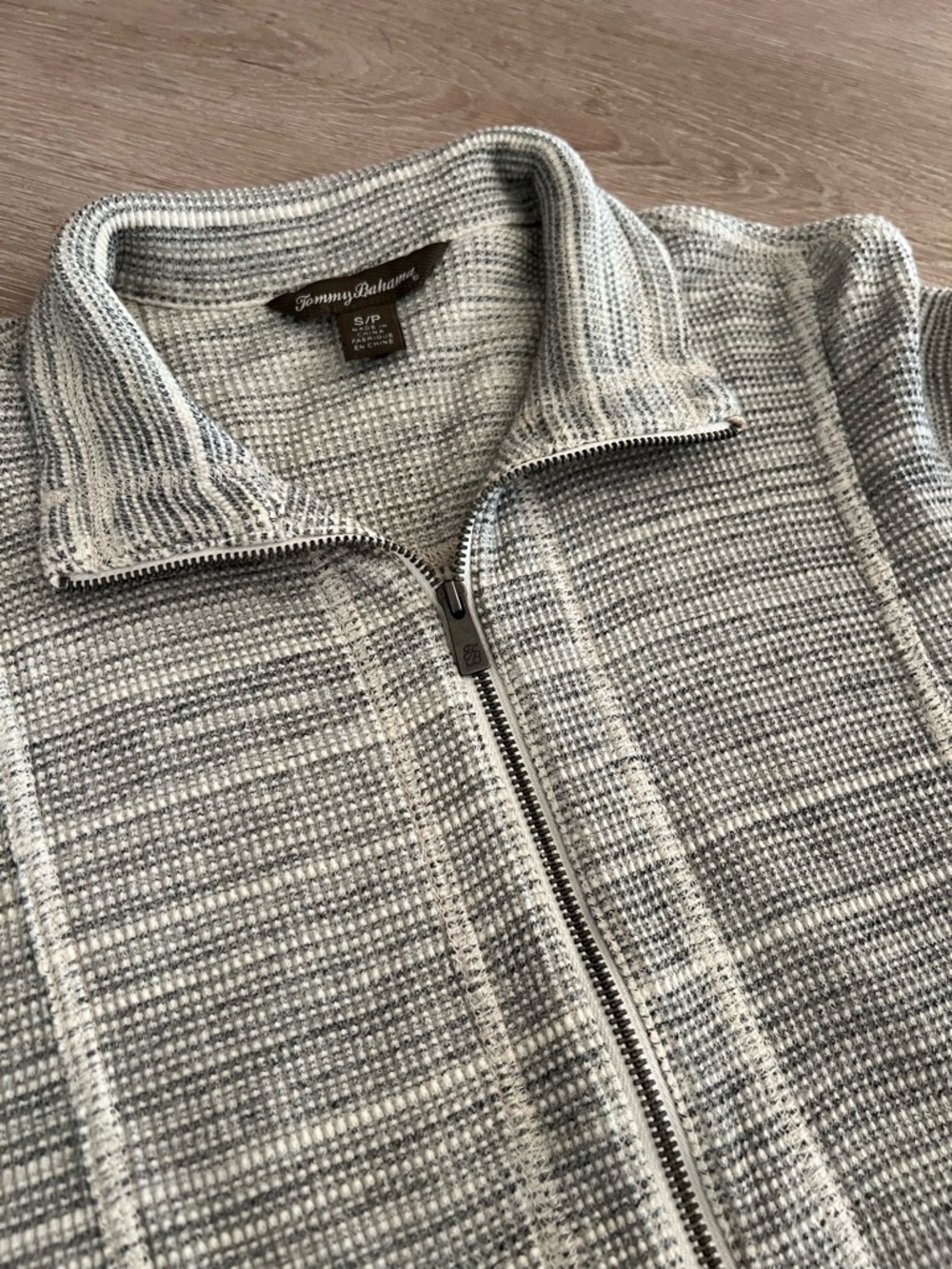 Tommy Bahama Women’s Half Zip Cotton Thermal Sweater